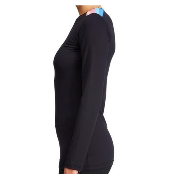 NWT BOOM BOOM ATHLETICA Slalom L/S Tee Black Multi - Picture 2 of 3